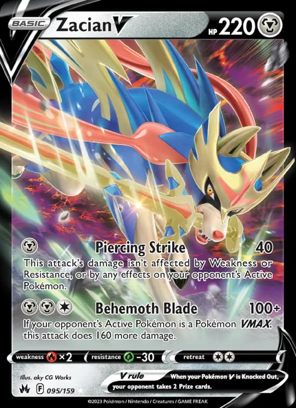 Zacian V card in English