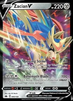 Zacian V card in English