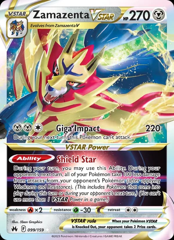 Zamazenta VSTAR card in English