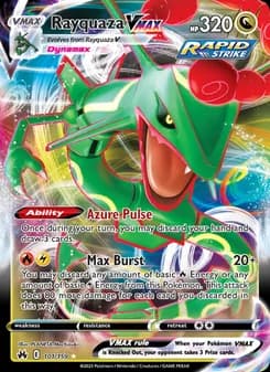 Rayquaza VMAX card in English