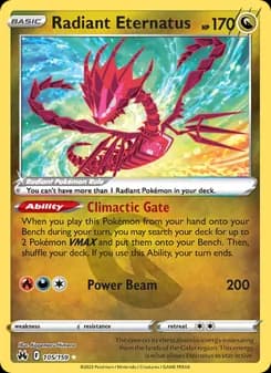 Radiant Eternatus card in English