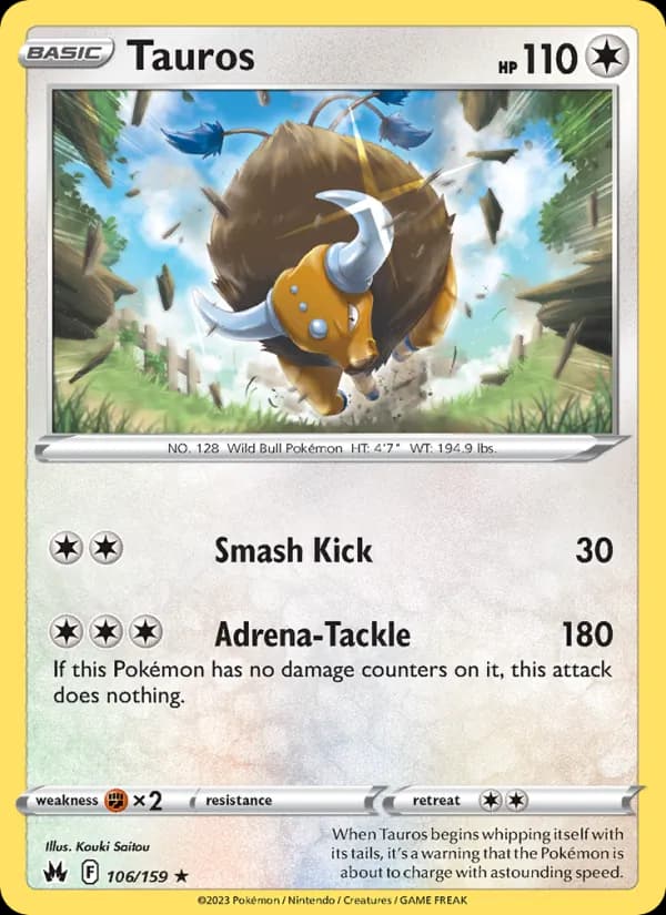 Tauros card in English