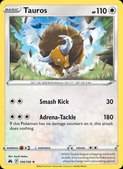 Tauros card in English