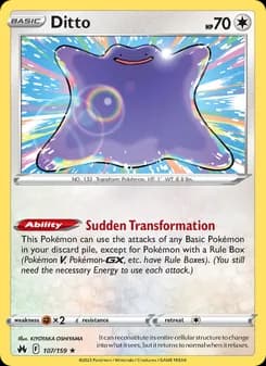 Ditto card in English