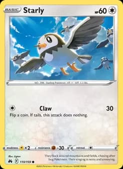 Starly card in English