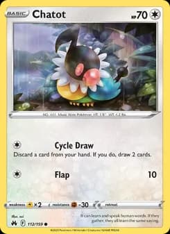 Chatot card in English