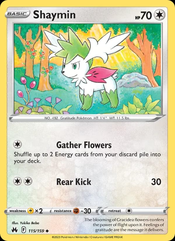 Shaymin card in English