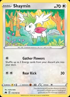 Shaymin card in English