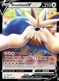 Stoutland V card in English