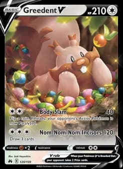 Greedent V card in English