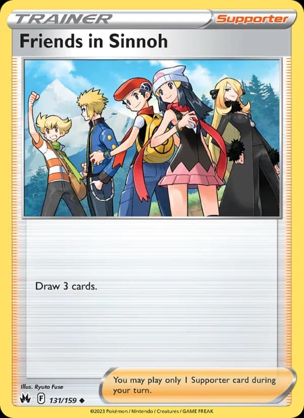 Friends in Sinnoh card in English