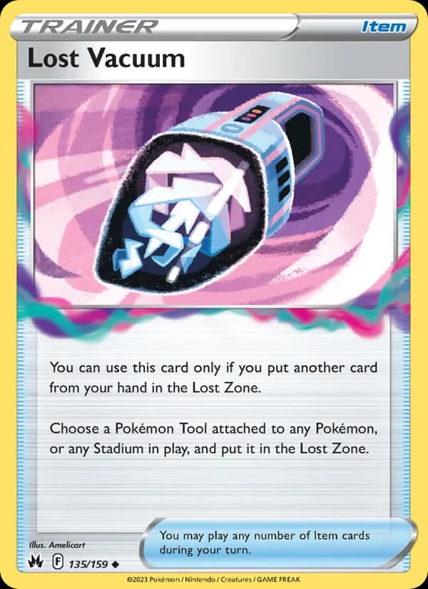 Lost Vacuum card in English