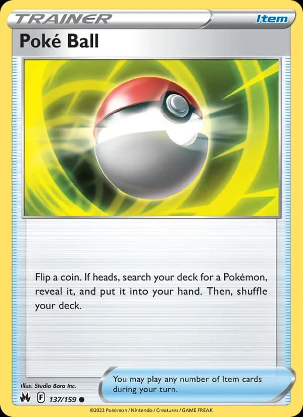 Poké Ball card in English