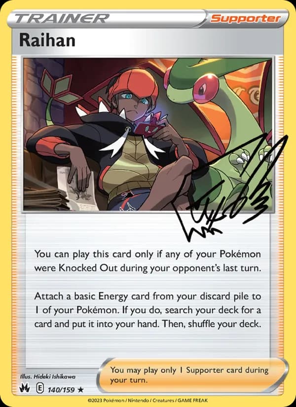 Raihan card in English