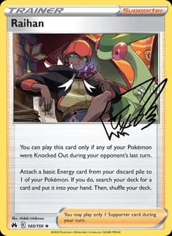 Raihan card in English