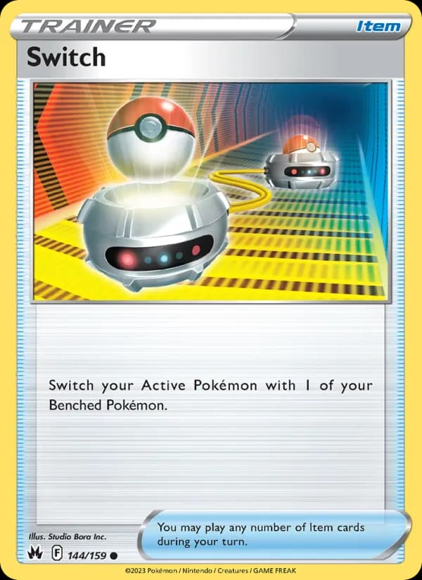 Switch card in English