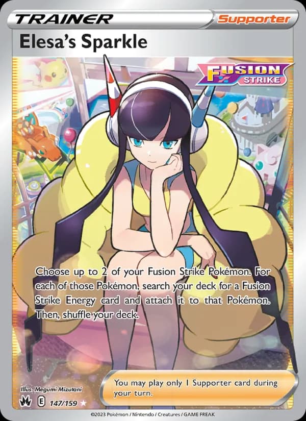 Elesa's Sparkle card in English