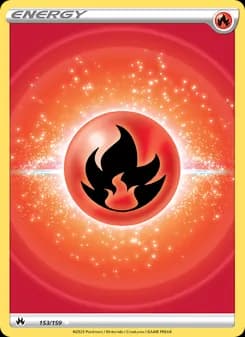 Fire Energy card in English