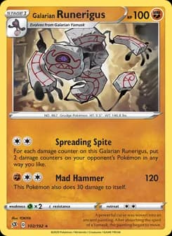 Galarian Runerigus card in English