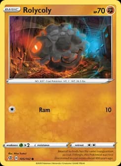 Rolycoly card in English
