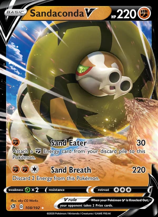 Sandaconda V card in English