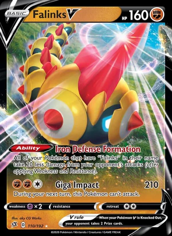 Falinks V card in English