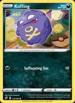 Koffing card in English