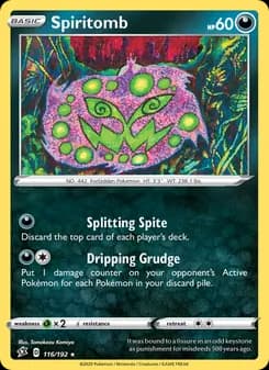 Spiritomb card in English