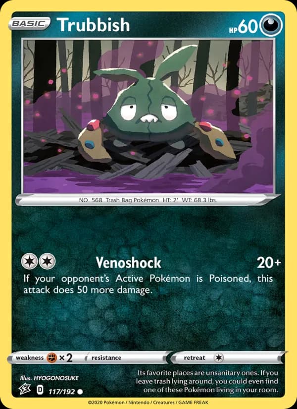 Trubbish card in English