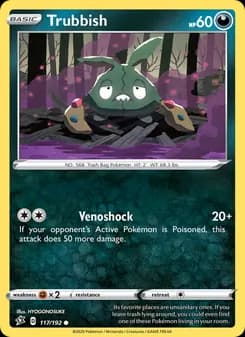 Trubbish card in English