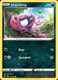 Impidimp card in English