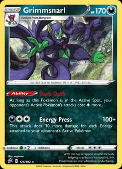 Grimmsnarl card in English