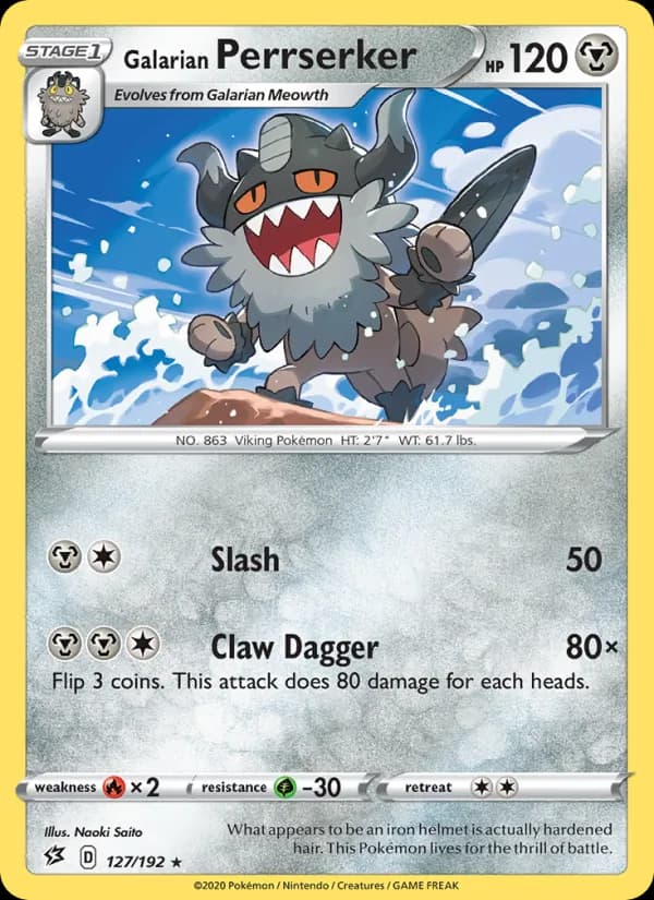 Galarian Perrserker card in English