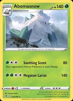 Abomasnow card in English