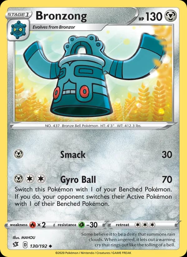 Bronzong card in English