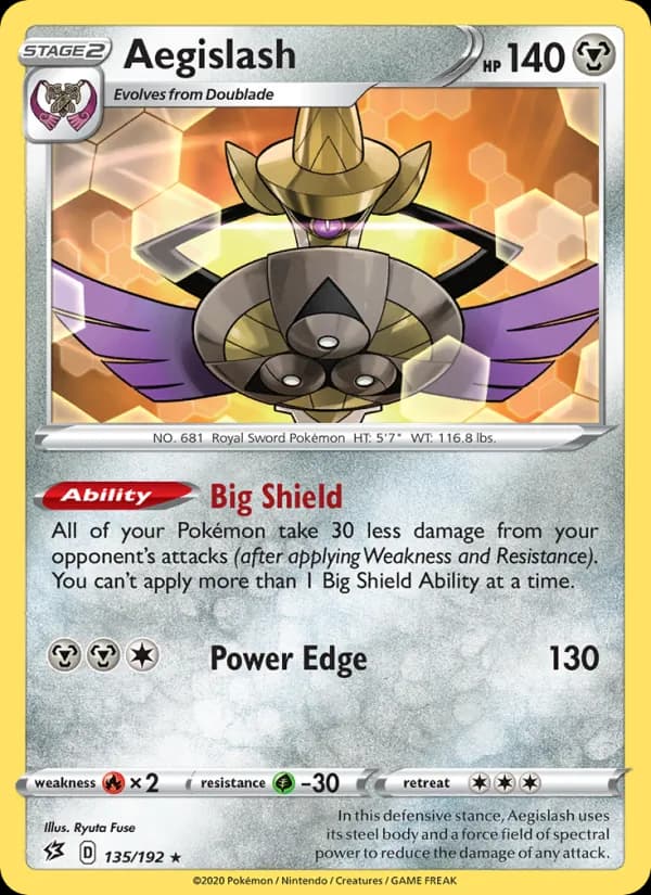 Aegislash card in English