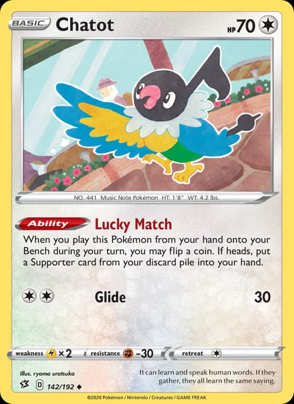 Chatot card in English