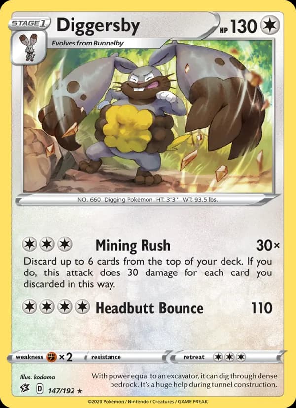 Diggersby card in English