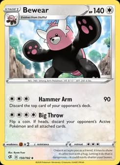 Bewear card in English
