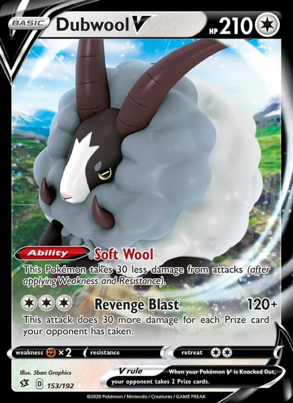Dubwool V card in English