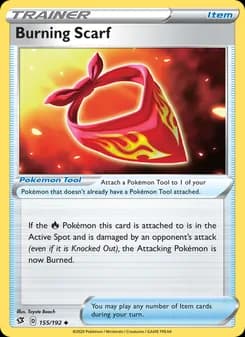 Burning Scarf card in English