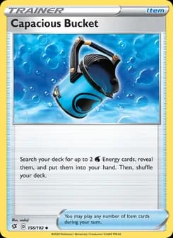 Capacious Bucket card in English