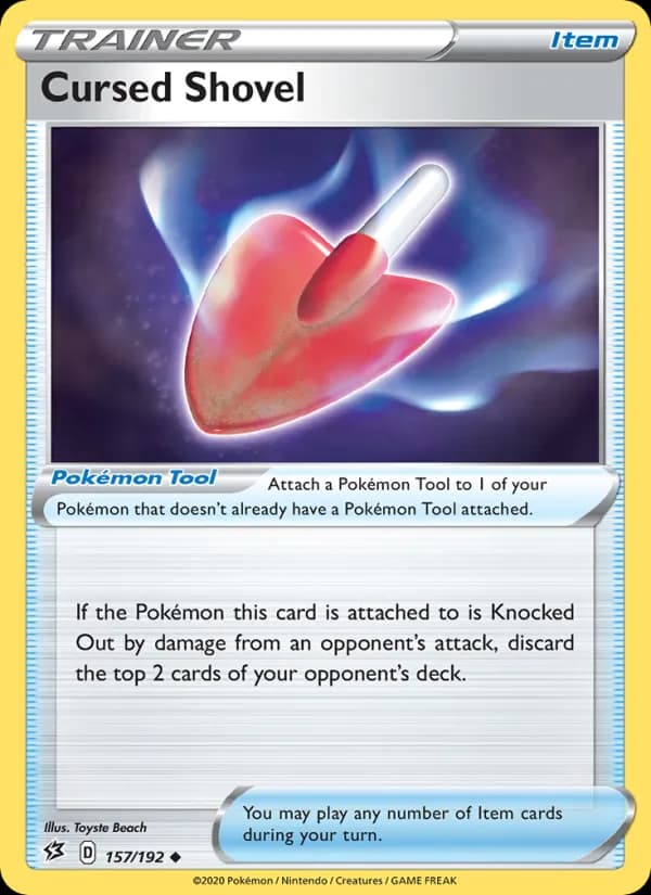 Cursed Shovel card in English