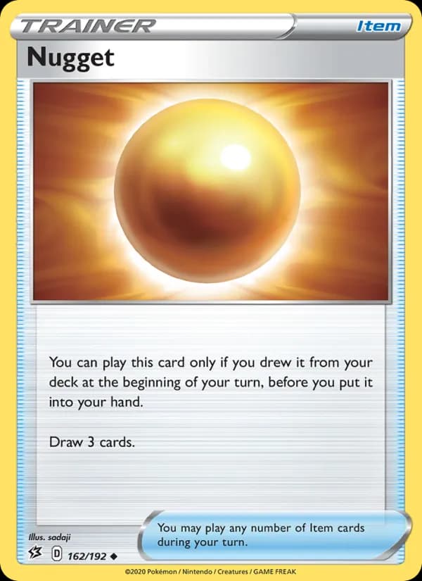 Nugget card in English