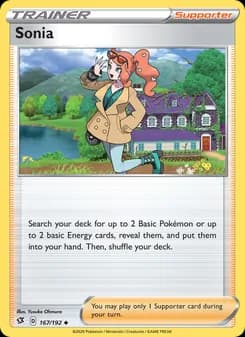 Sonia card in English