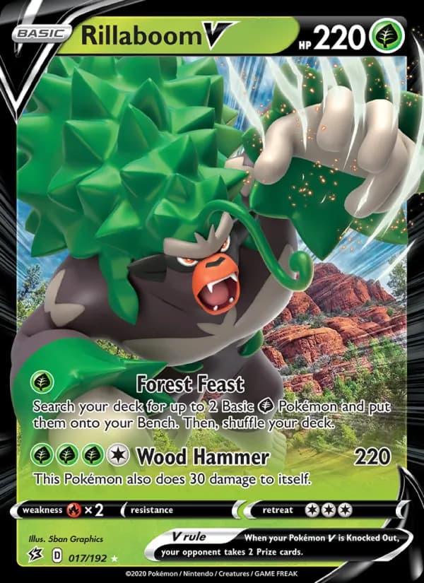 Rillaboom V card in English
