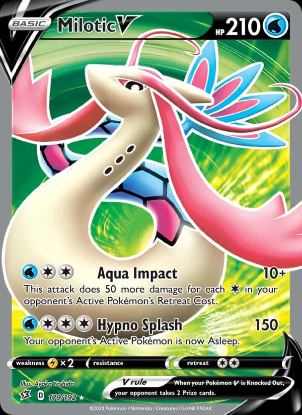 Milotic V card in English