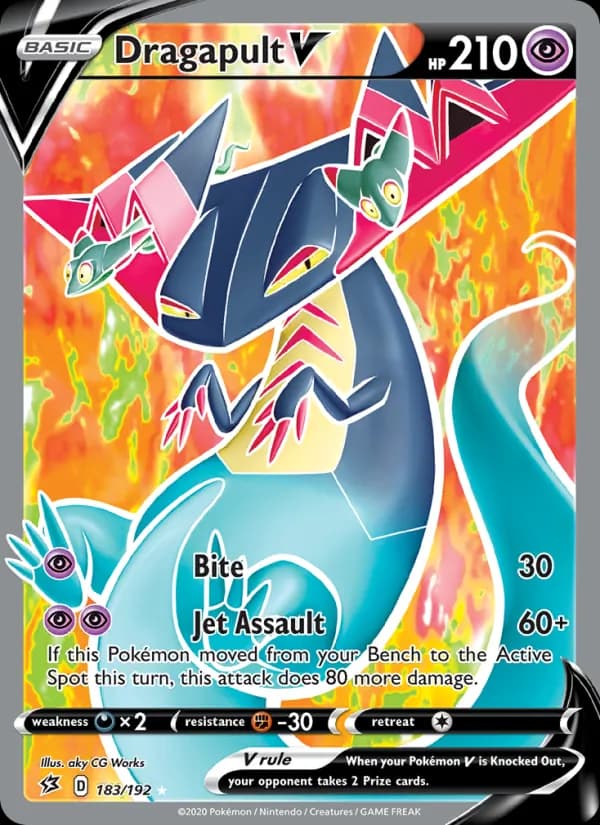 Dragapult V card in English