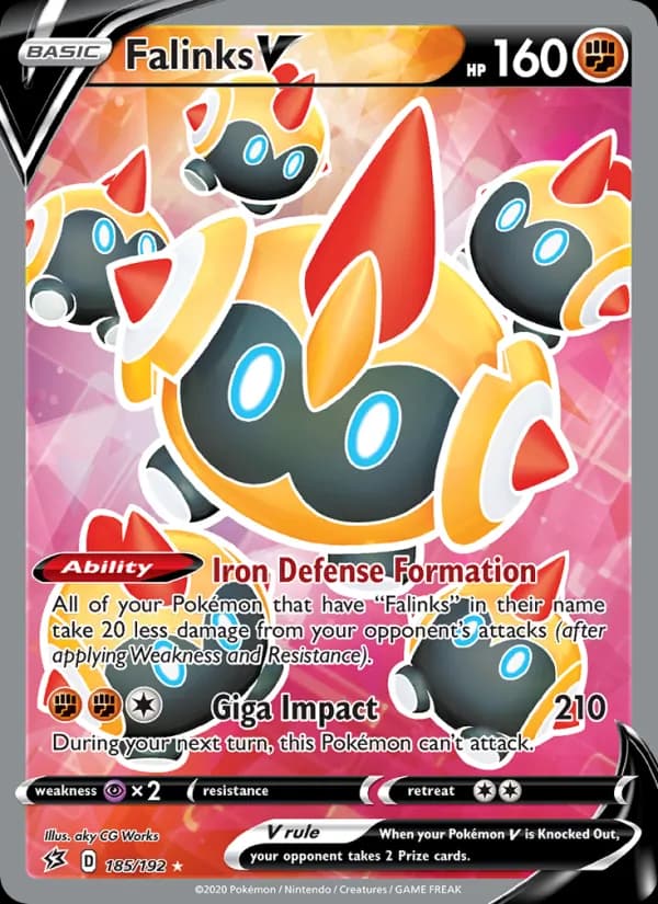 Falinks V card in English