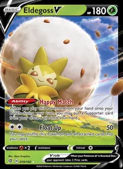 Eldegoss V card in English